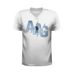 AJ-ADG Blue logo -T-Shirt-White